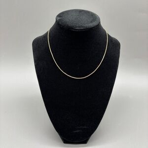 Vintage Speidel Chain Necklace 12K Gold Filled 15" Curb Link Unisex Jewelry